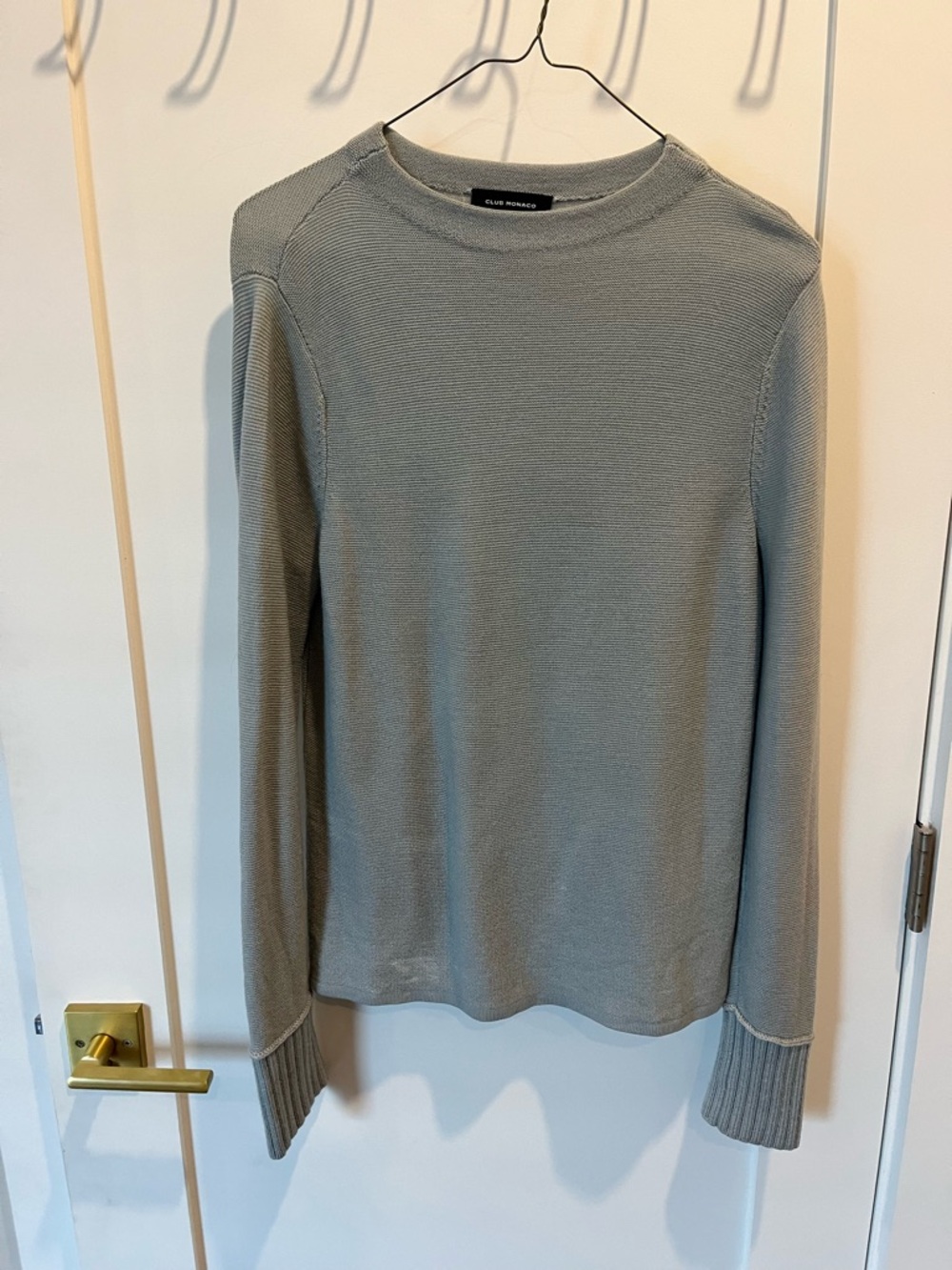 Club Monaco Sage Gray Crewneck Sweater